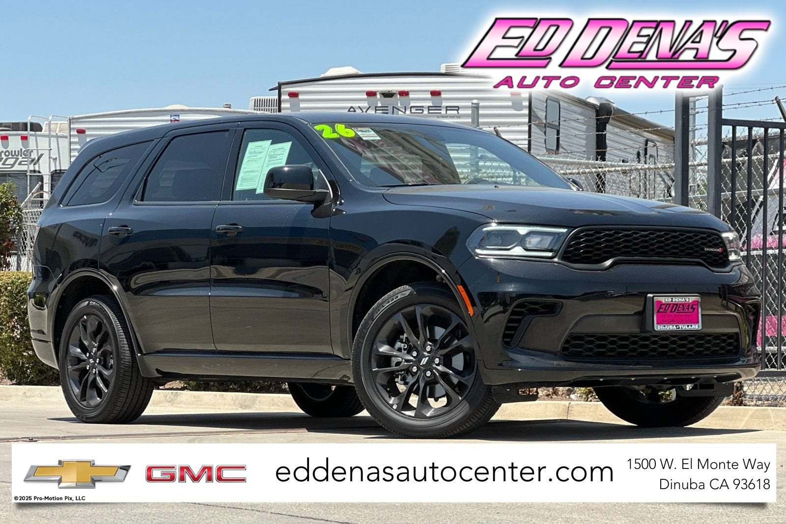 2026 Dodge Durango GT in Black — front three-quarter view
