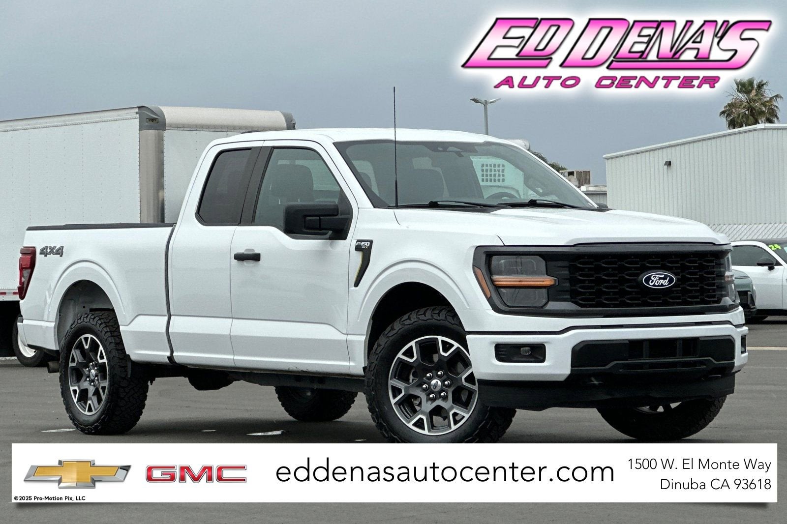 2024 Ford F-150 STX in White — front three-quarter view