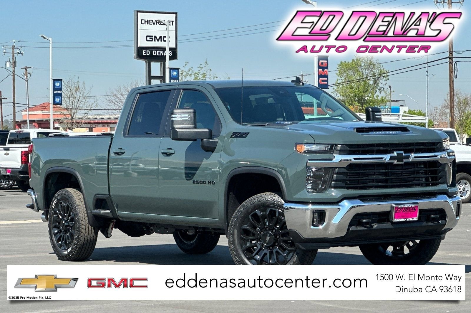 2026 Chevrolet Silverado 2500 HD LT in Cypress Gray — front three-quarter view