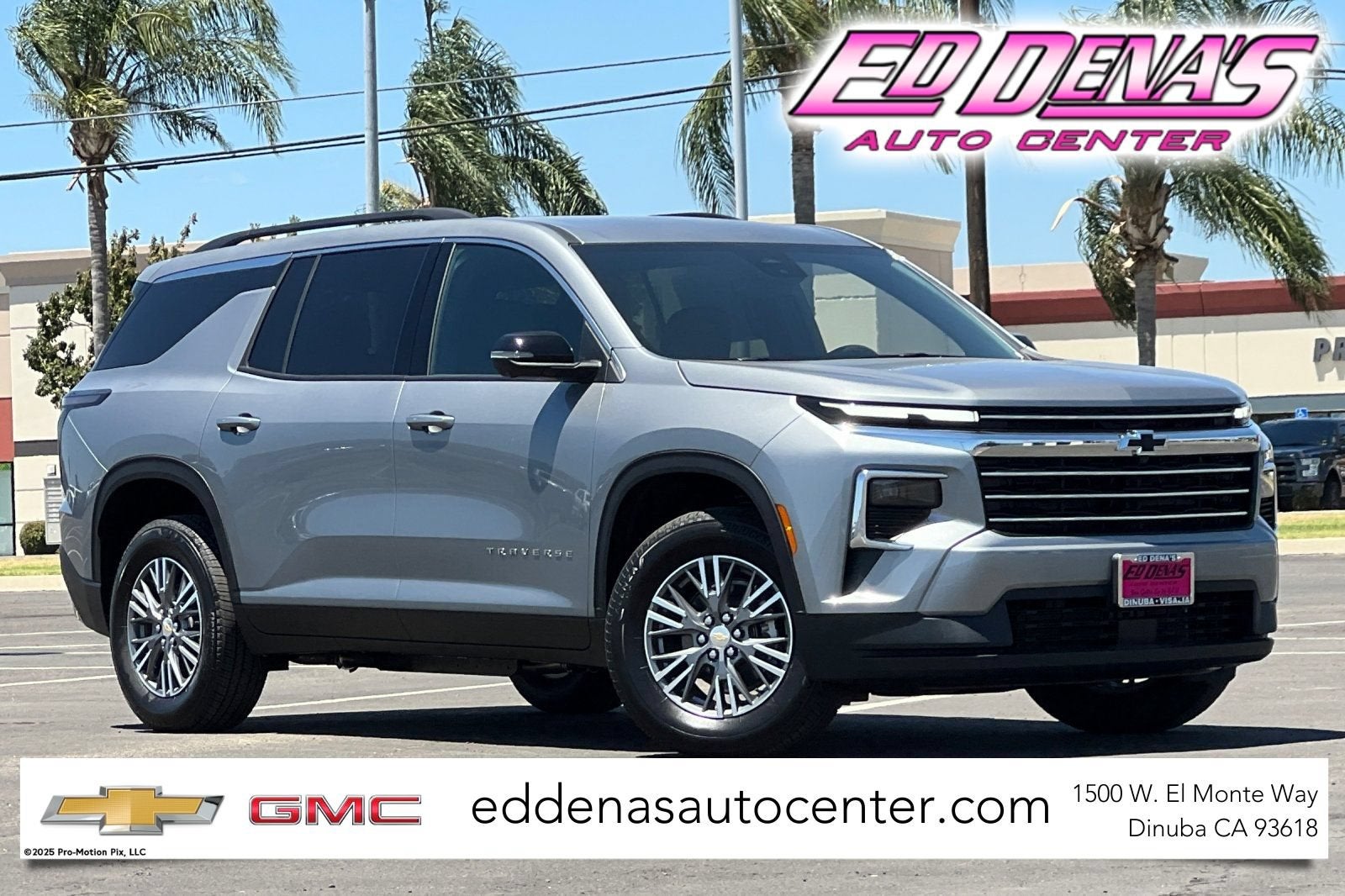 2026 Chevrolet Traverse LT in Sterling Gray Metallic — front three-quarter view