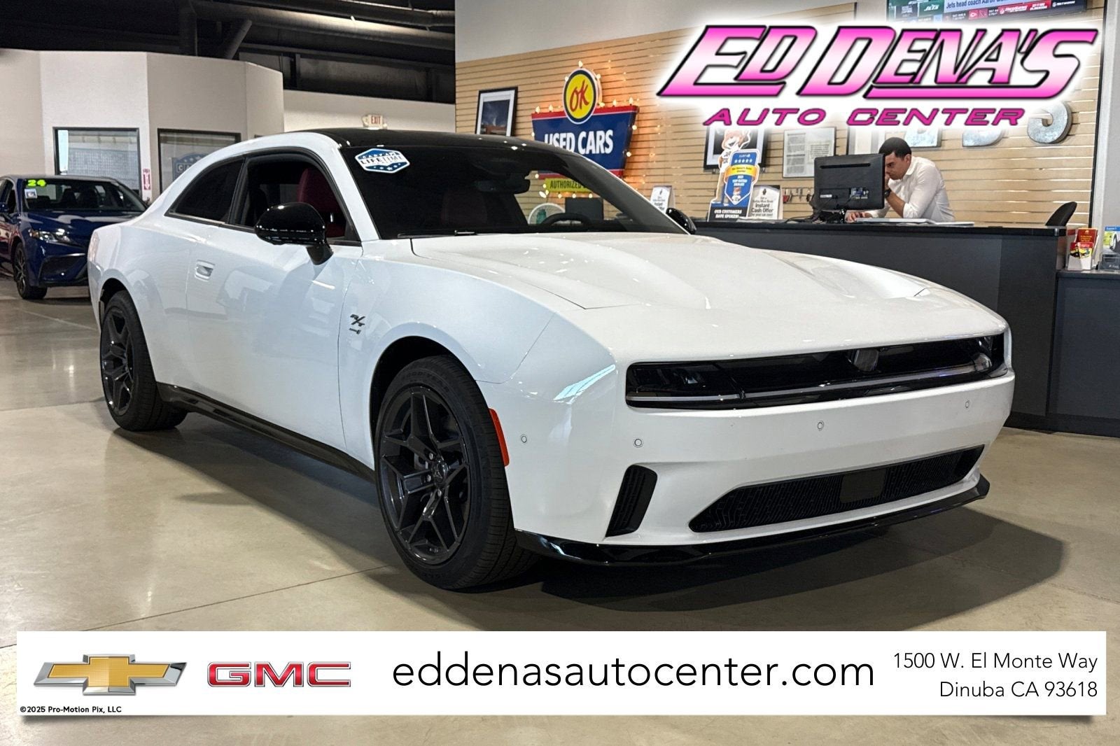 2024 Dodge Charger Daytona R/T in White — front three-quarter view