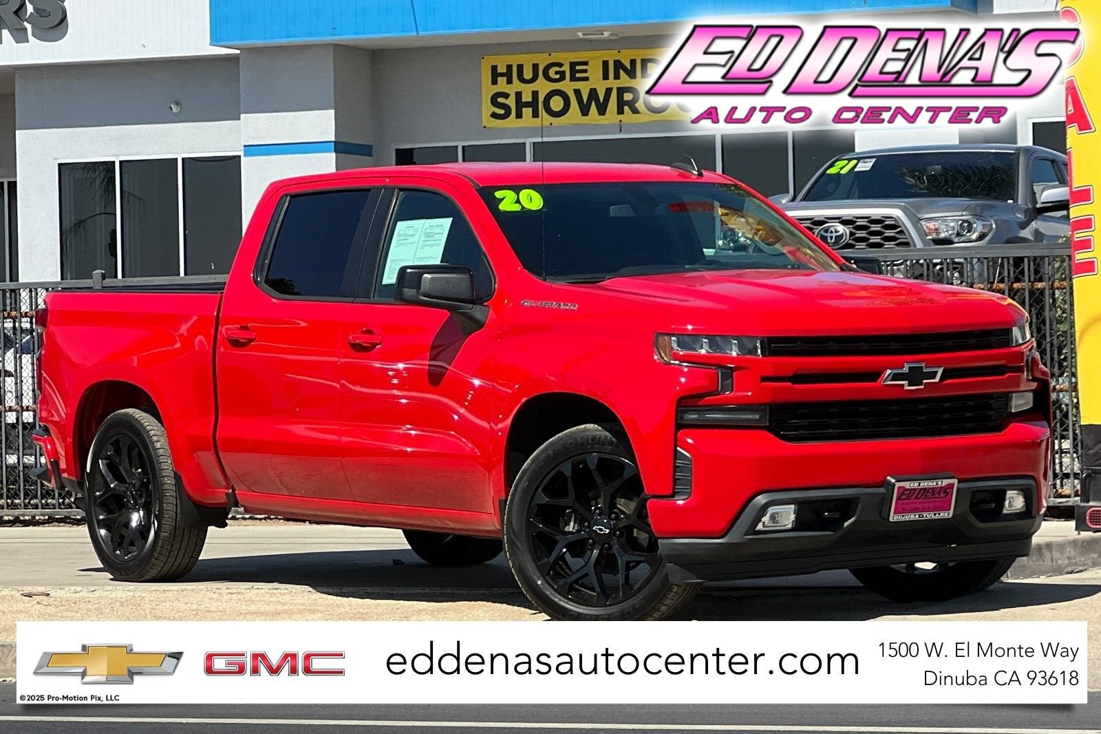 2020 Chevrolet Silverado 1500 RST in Red Hot — front three-quarter view