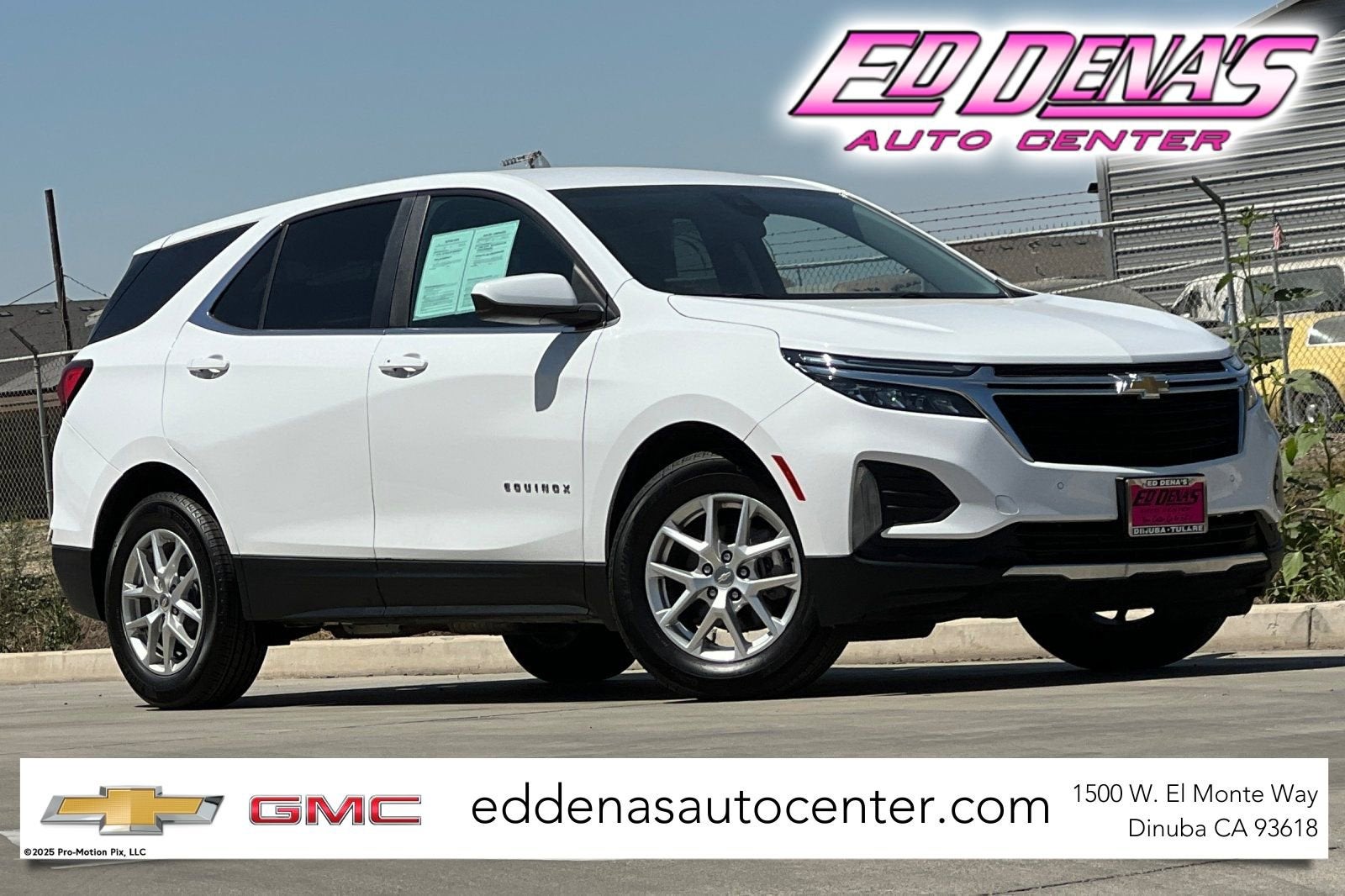 2023 Chevrolet Equinox LT in Summit White — front three-quarter view