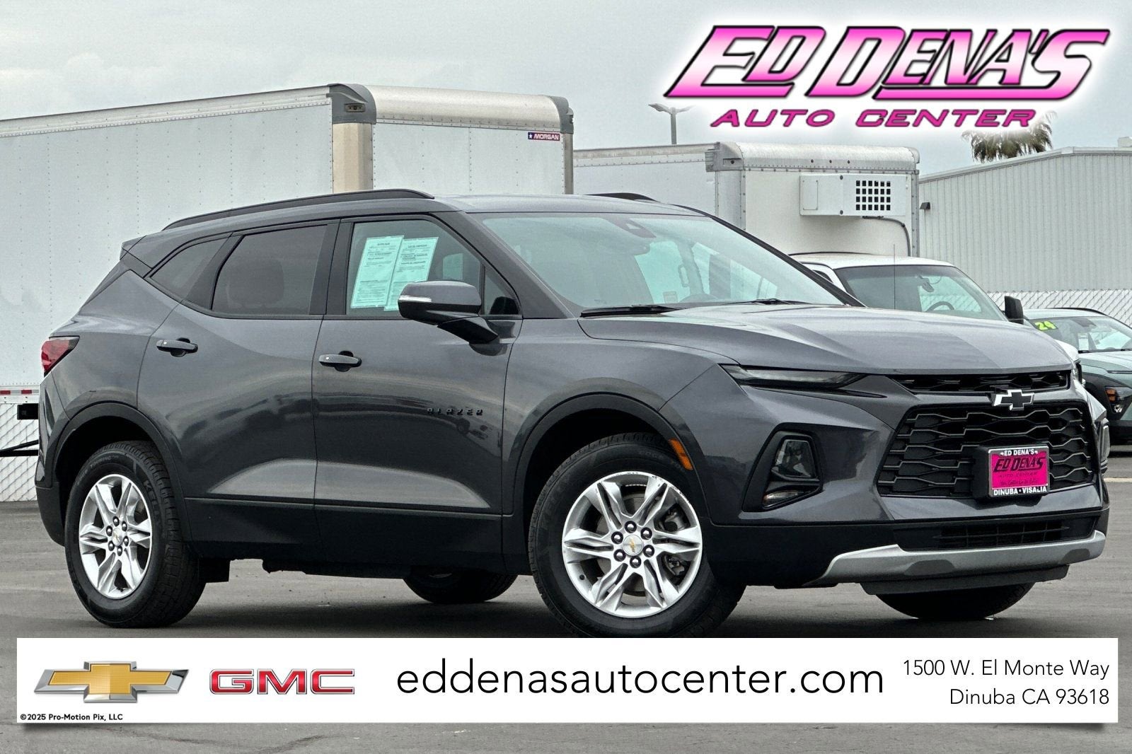 2022 Chevrolet Blazer 2LT in Iron Gray Metallic — front three-quarter view