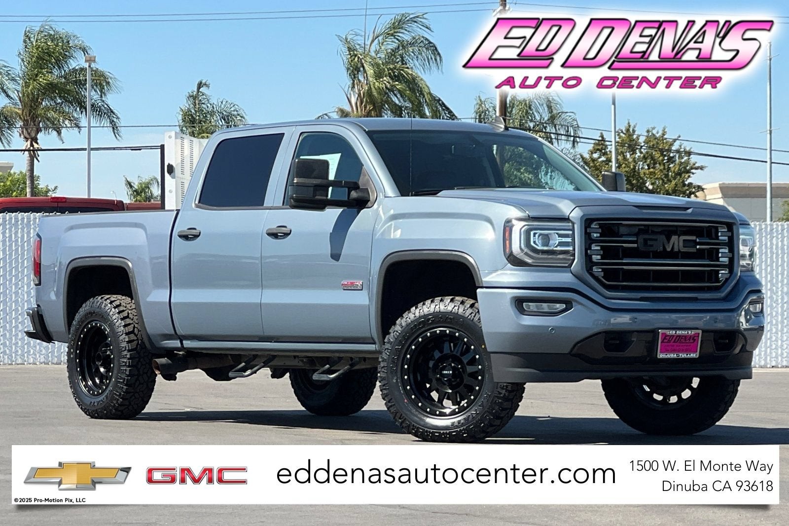 2016 GMC Sierra 1500 SLT in Light Steel Gray Metallic — front three-quarter view