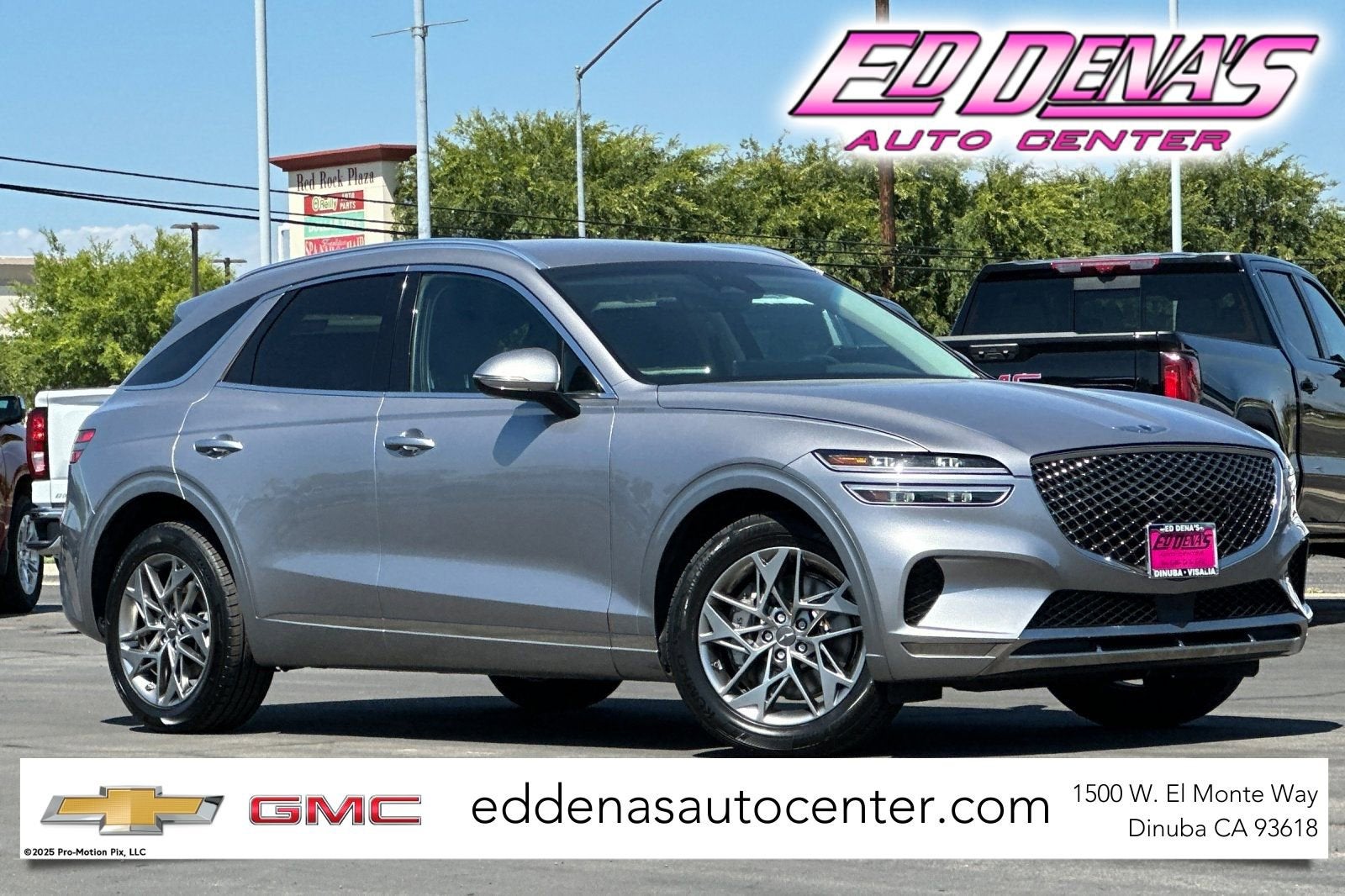 2025 Genesis GV70 2.5T in Silver — front three-quarter view