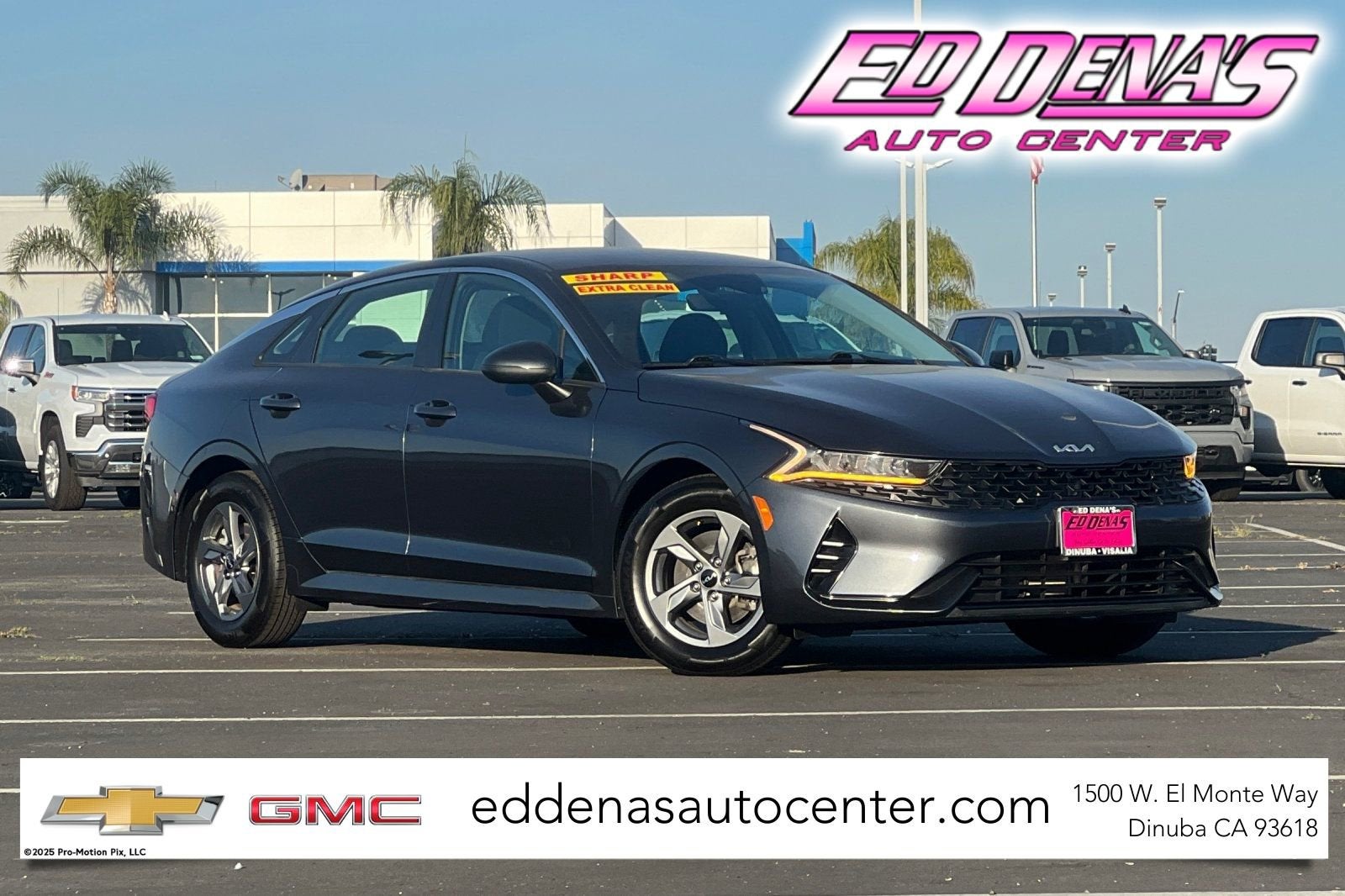 2023 Kia K5 LXS in Gray — front three-quarter view