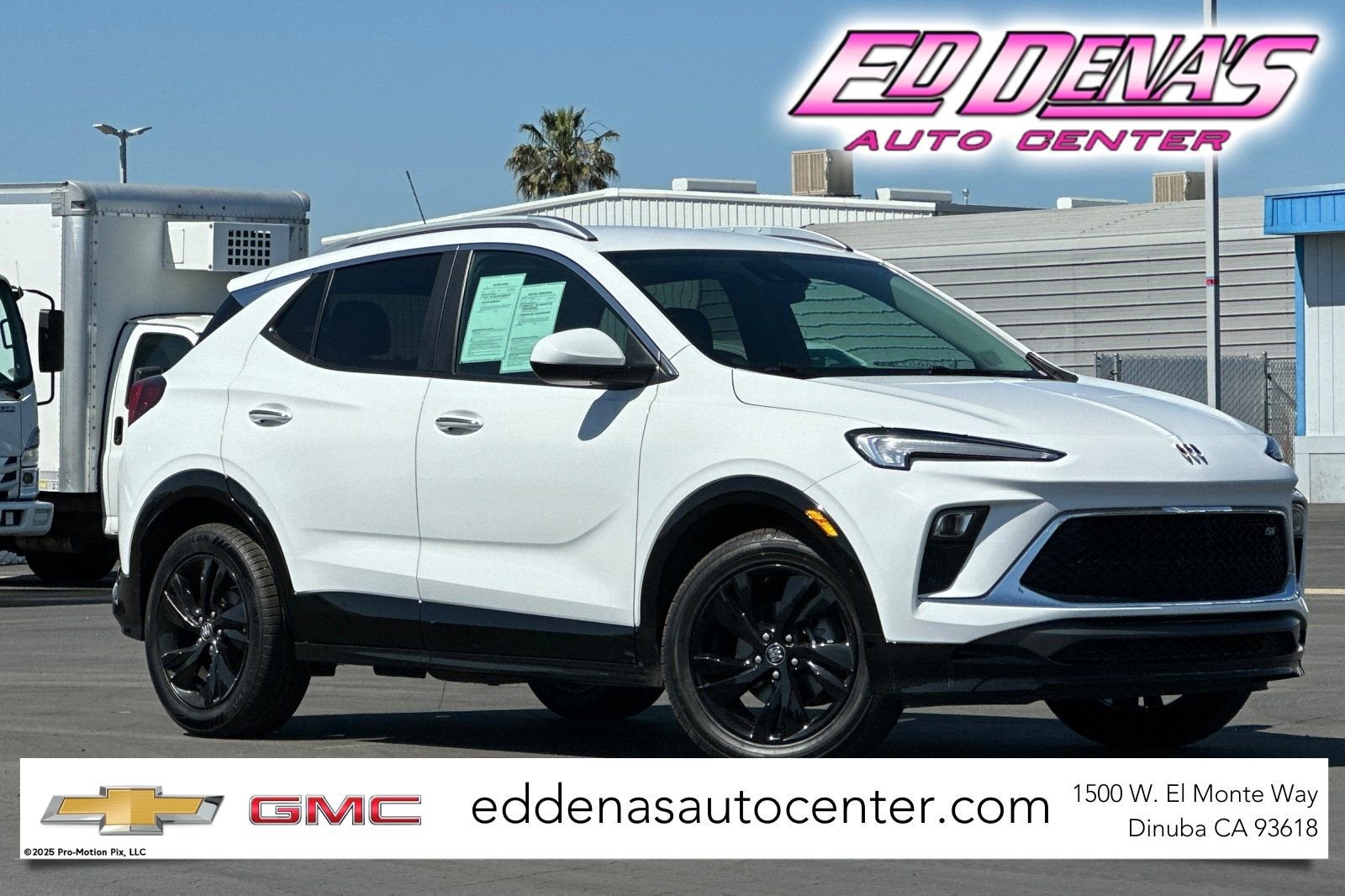 2024 Buick Encore GX Sport Touring in Summit White — front three-quarter view
