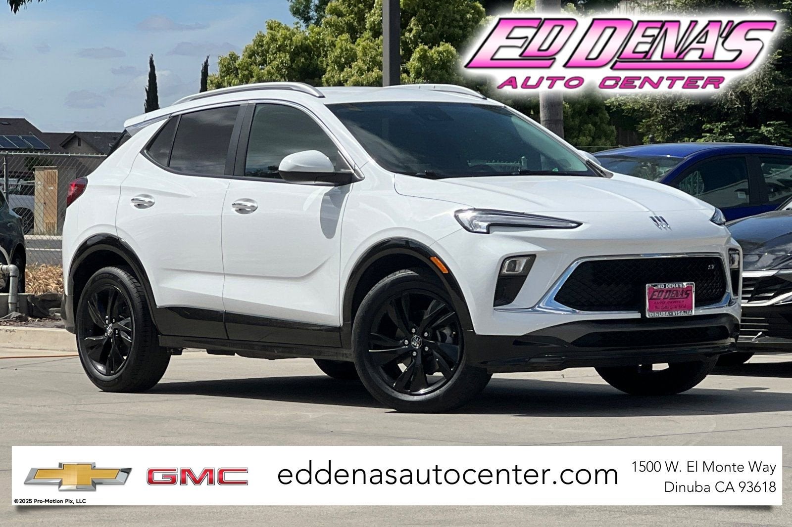 2024 Buick Encore GX Sport Touring in Summit White — front three-quarter view