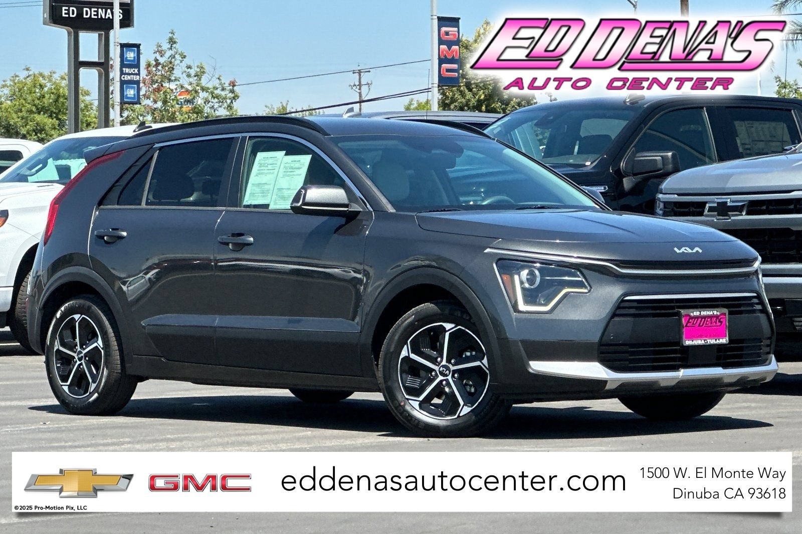 2023 Kia Niro EX in Gray — front three-quarter view